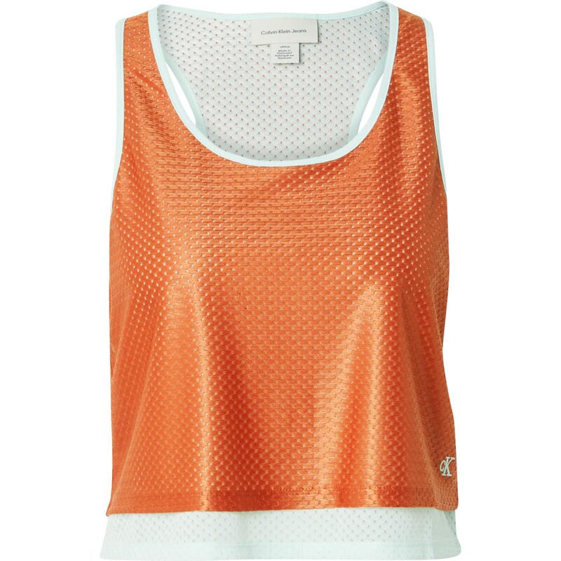 Calvin Klein Jeans Top PRIDE oranžová / biela 63919895