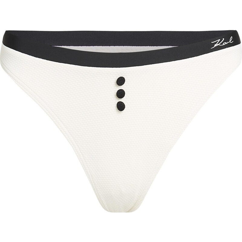Karl Lagerfeld Bikinové nohavičky čierna / šedobiela 63919499