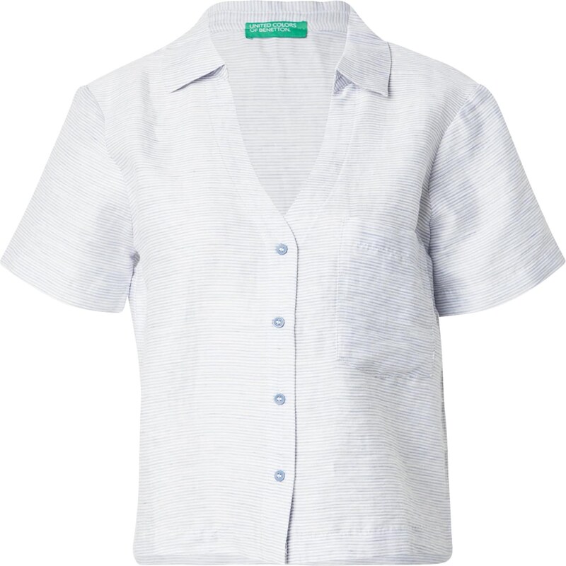 UNITED COLORS OF BENETTON Blúzka svetlomodrá / biela 64071991