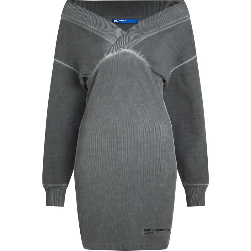 KARL LAGERFELD JEANS Šaty sivá / čierna 63919476
