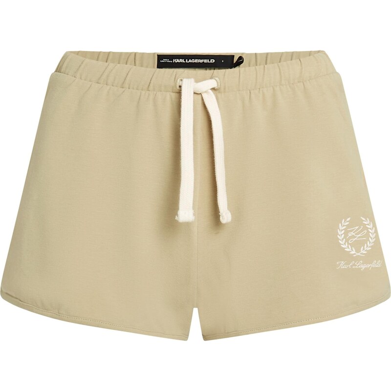 Karl Lagerfeld Nohavice Hotel farba ťavej srsti / biela 64146445