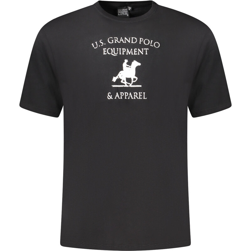 U.S. GRAND Čierne pánske tričko US Grand Polo 64703459