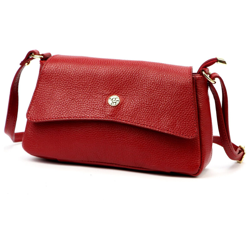 Kožená kabelka Gregorio červená KZ57812 63928974