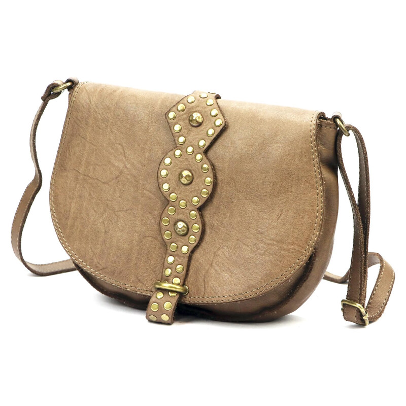 Kožená kabelka VS béžová KZ57746 63928977