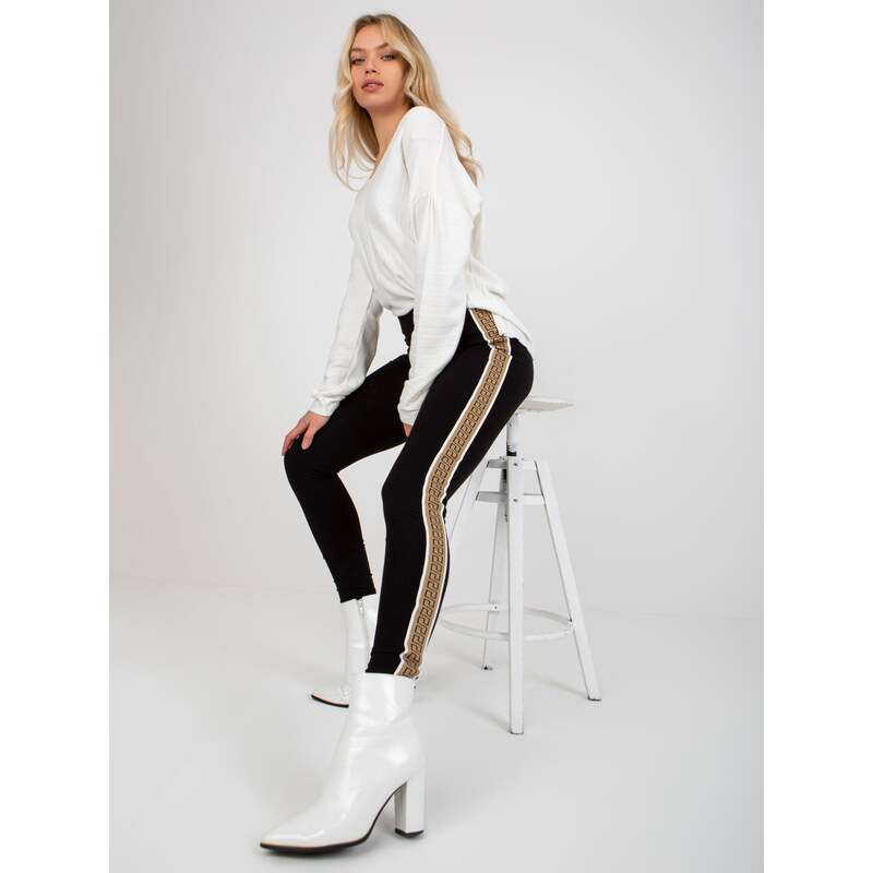 Dámske legíny VI LG 5020.17X Black With Beige - FPrice 63929194