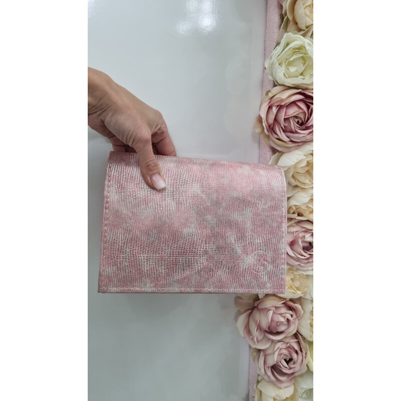 Katrins Fashion Ružová malá spoločenská kabelka 63935622