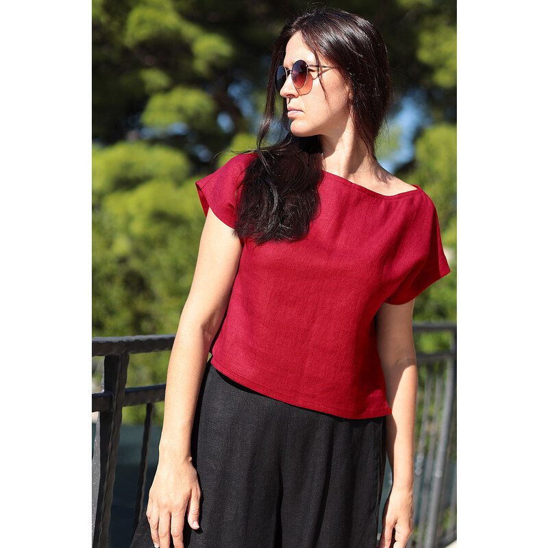 Autorské triko Lotika zo 100% lanu 63935797