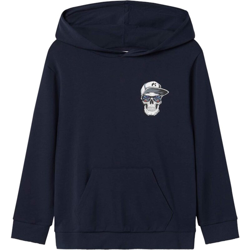 NAME IT Mikina NKMLAMBERT námornícka modrá / čierna / biela 63939436