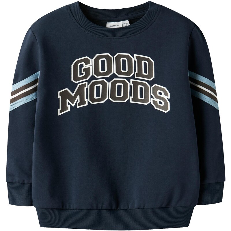 NAME IT Mikina NMMLancer námornícka modrá / svetlomodrá / tmavohnedá / 63939449