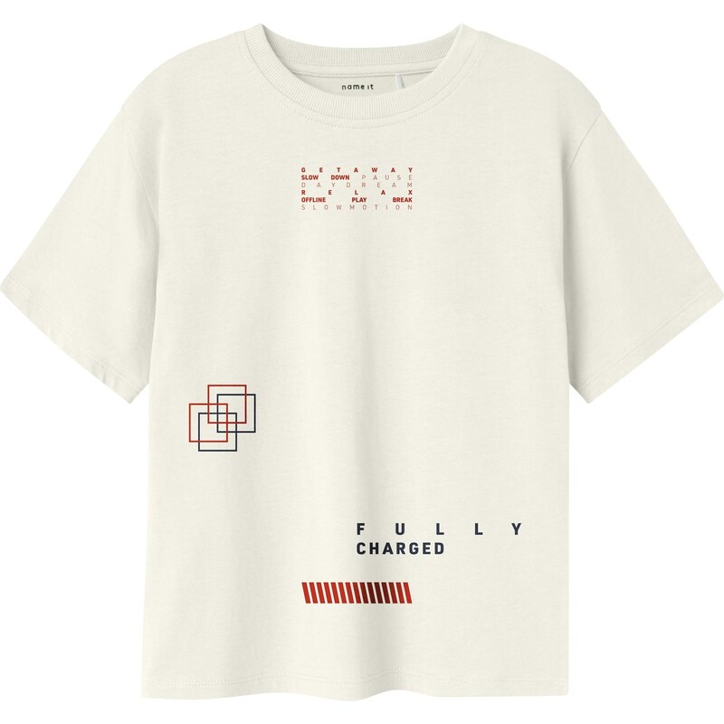 NAME IT Tričko hnedá / čierna / biela 63939462