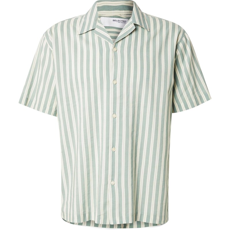 SELECTED Košeľa SLHRLXAIR nebielená / svetlozelená 63956784