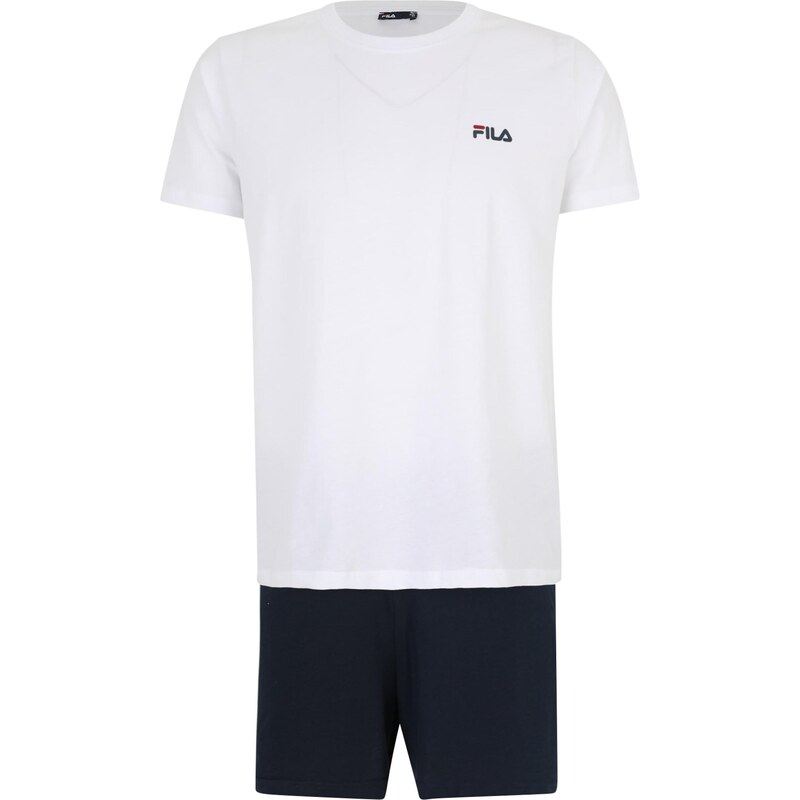 FILA Krátke pyžamo čierna / biela 63940876