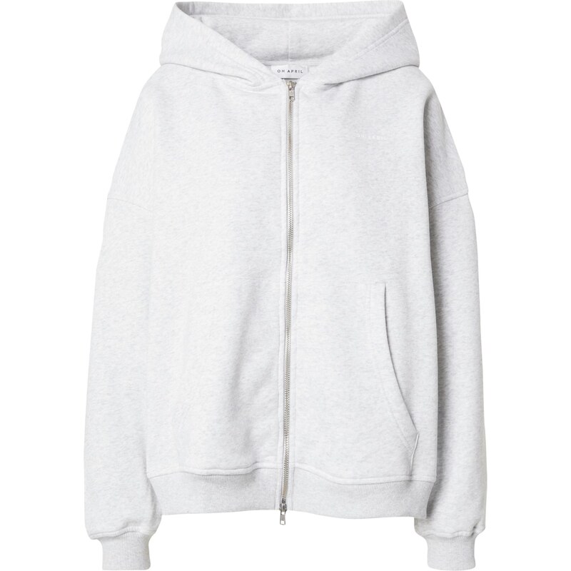 OH APRIL Športová mikina so zipsom sivá melírovaná 63940881