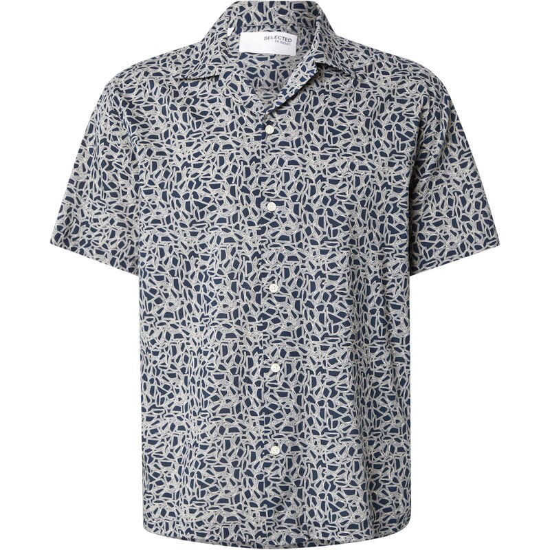 SELECTED Košeľa SLHRLXAIR tmavomodrá / biela 63956847