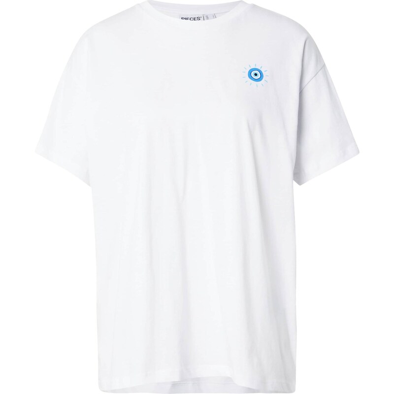 PIECES Oversize tričko PCALIFI FASTTRACK azúrová / ružová / pastelovo 63940861