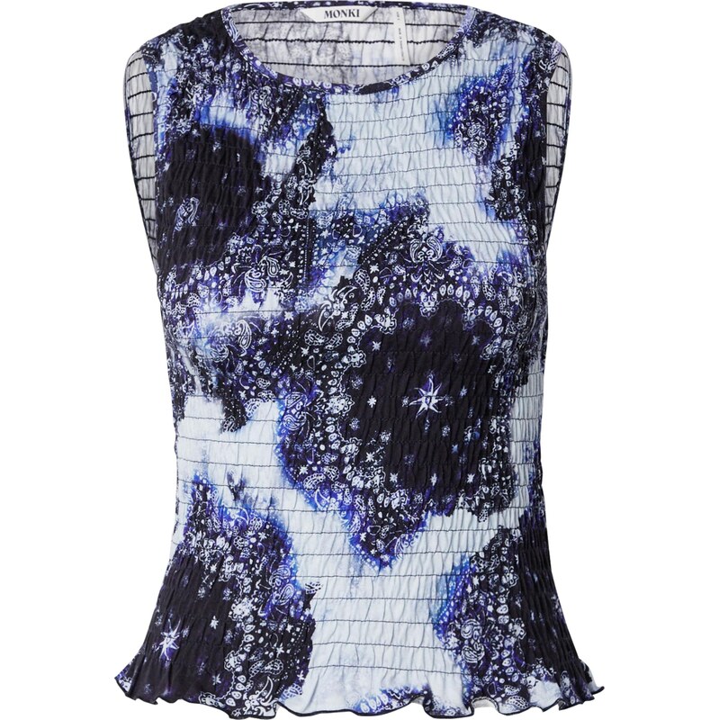 Monki Top modrá / námornícka modrá / pastelovo modrá / čierna 66008171
