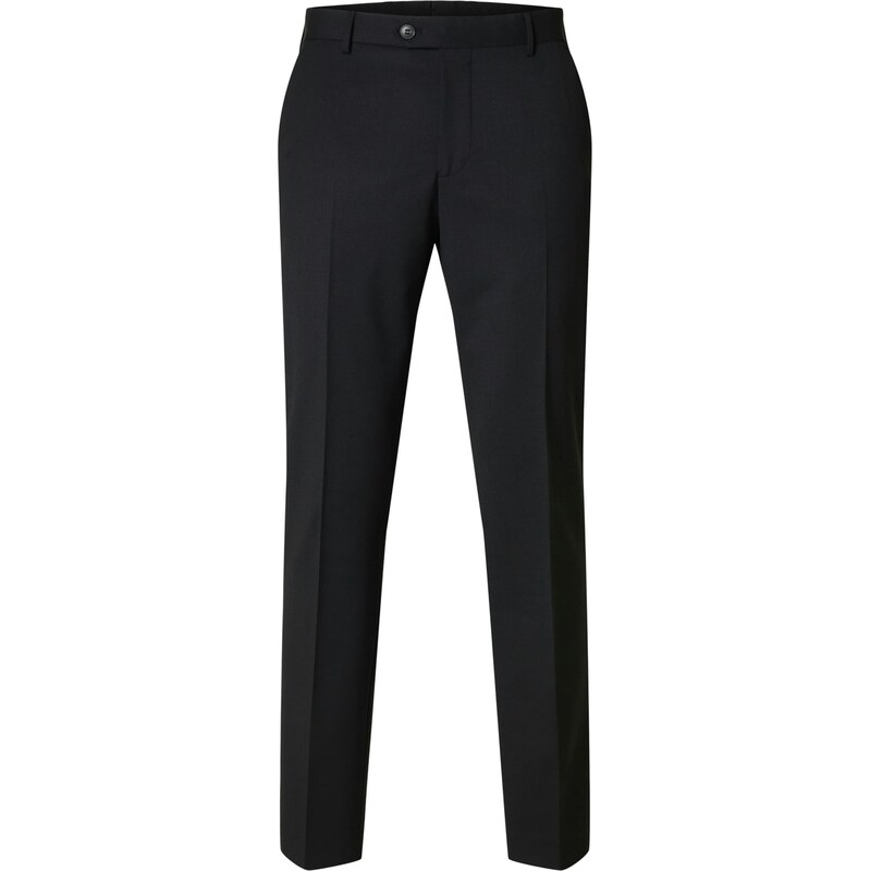 SELECTED Plisované nohavice SLH-THEO čierna 64163291