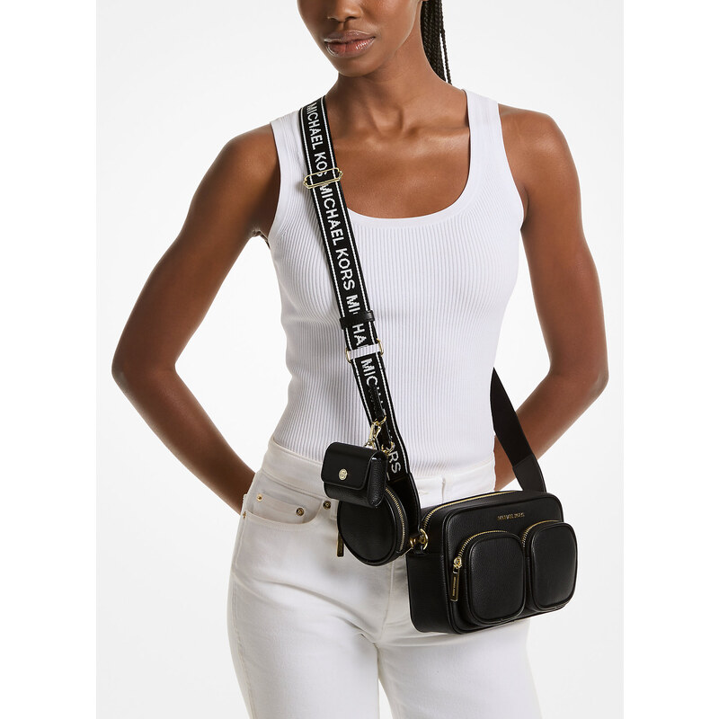 Michael Kors Kabelka Jet Set Medium Leather Crossbody Bag with Case 63717799