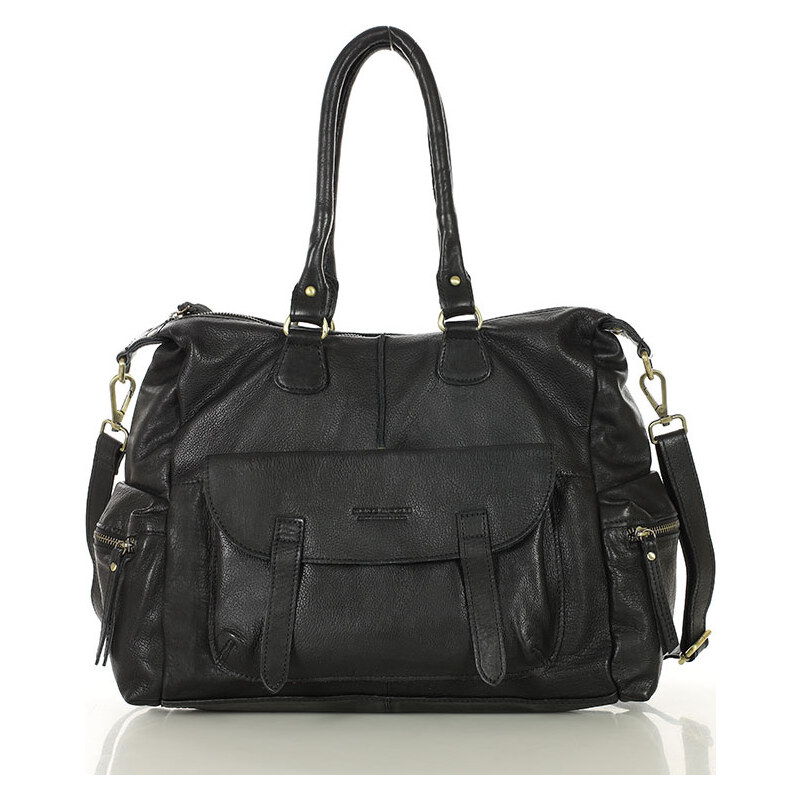 MARCO MAZZINI Čierna priestranná taška (v193d) 37266336