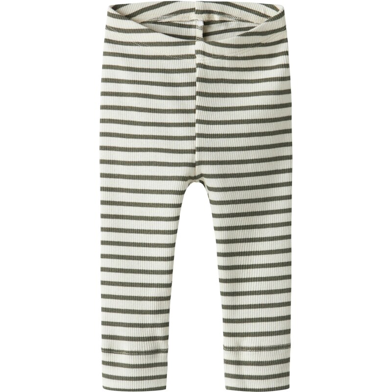 NAME IT Legíny NBNBANI olivová / biela 63956605