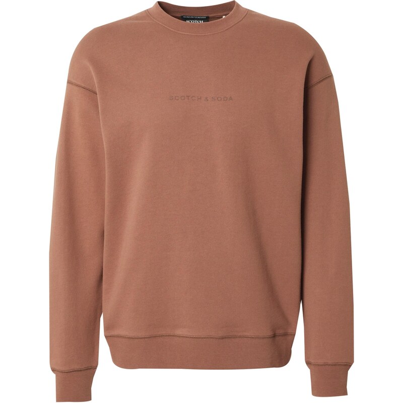 SCOTCH & SODA Mikina Seasonal Core tmavohnedá 65877414