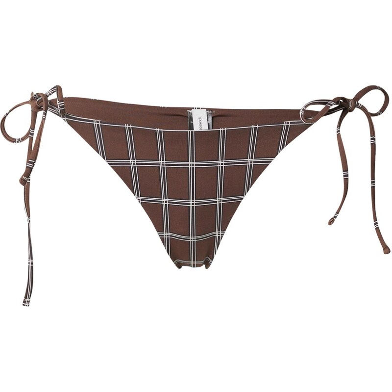 Samsøe Samsøe Bikinové nohavičky Chi hnedá / biela 65880305