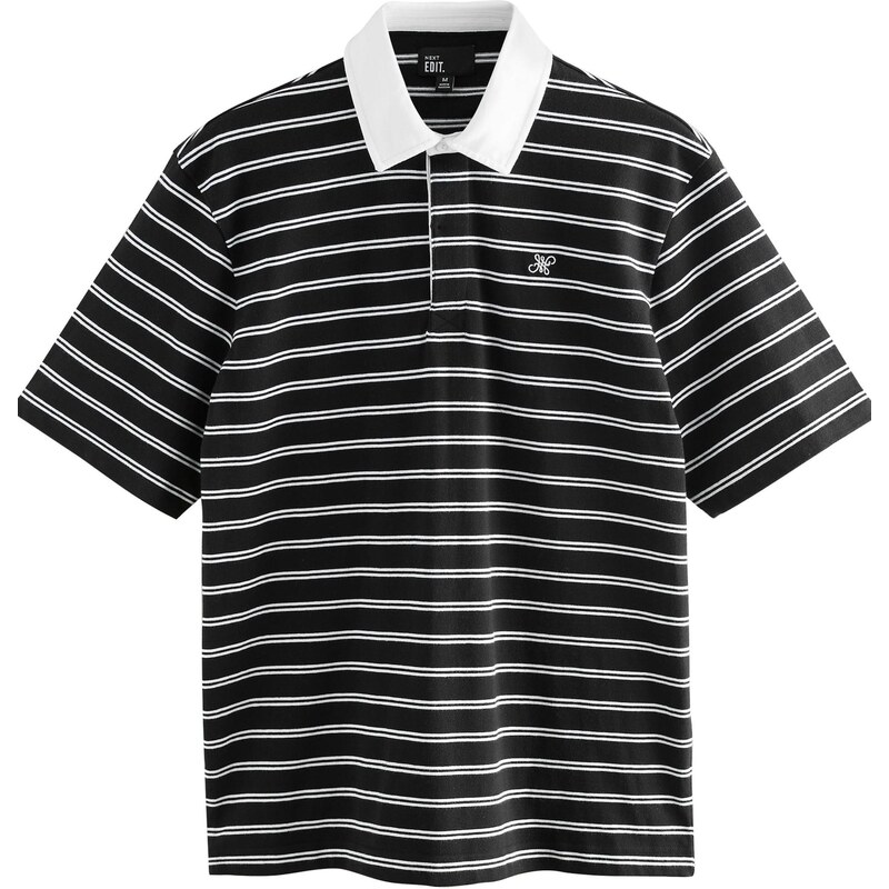 Next Tričko čierna / biela 64008854