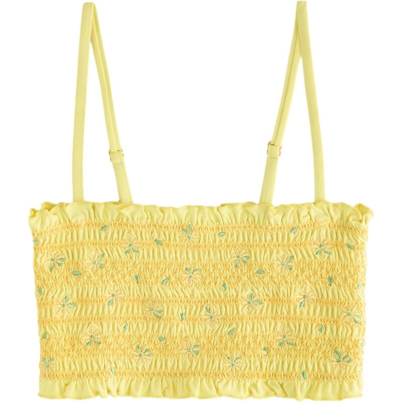 Next Bikinový top žltá / zelená 64565563