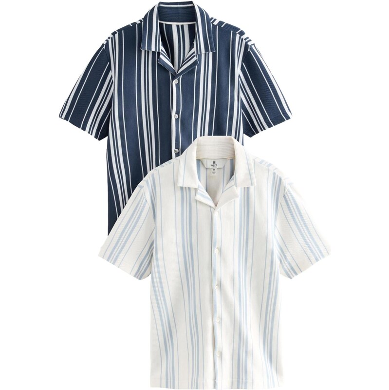Next Košeľa námornícka modrá / svetlomodrá / biela 63956721