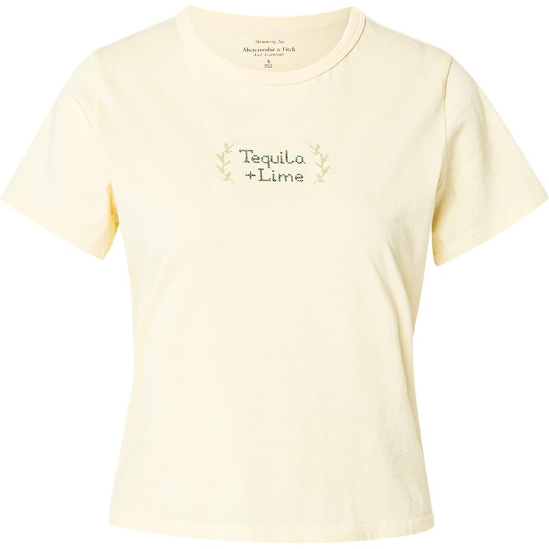 Abercrombie & Fitch Tričko svetložltá / svetlozelená / tmavozelená / 63956907