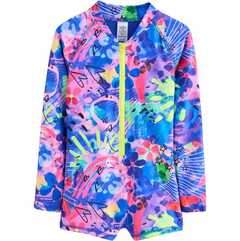 Next Jednodielne plavky modrá / zelená / neónovo zelená / ružová 64215495