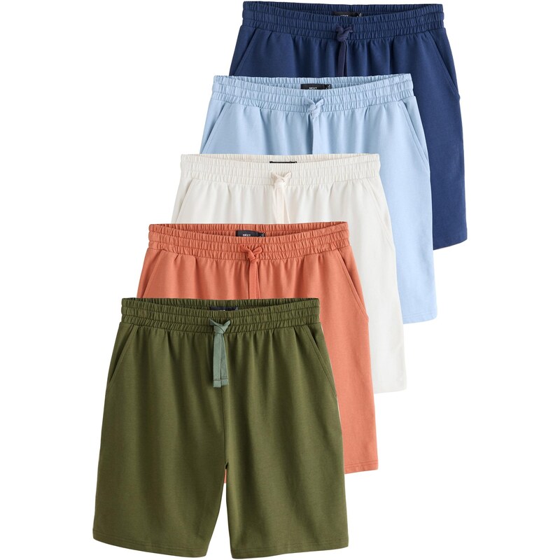 Next Nohavice svetlomodrá / tmavomodrá / olivová / lososová / biela 64413685