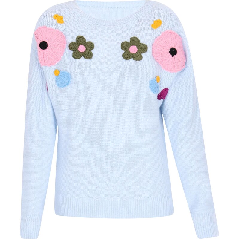 MYMO Sveter tyrkysová / žltá / sivá / ružová 65874355