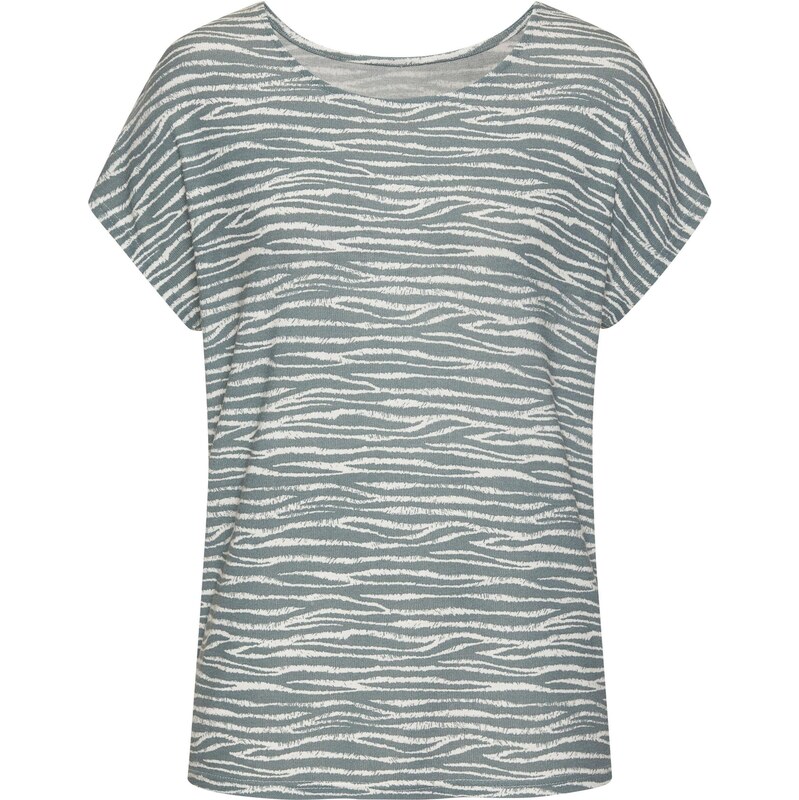 LASCANA Tričko dymovo modrá / biela 65645484