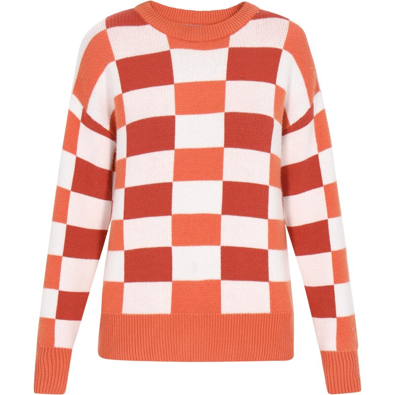 MYMO Sveter Back To School oranžová / tmavooranžová / biela 67468455