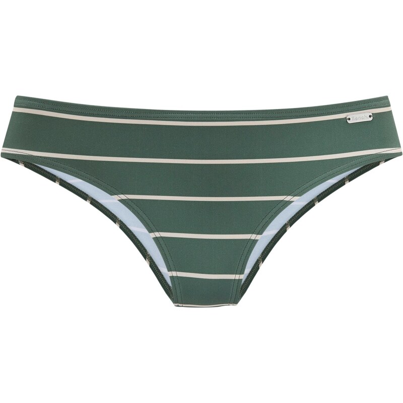 BENCH Bikinové nohavičky krémová / tmavozelená 64201338