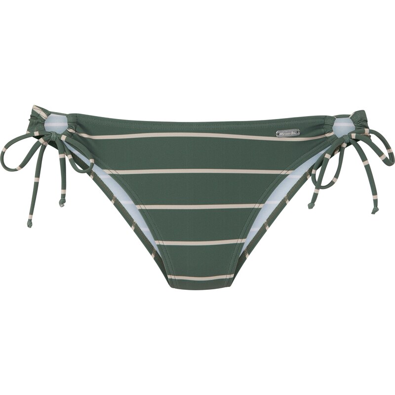 BENCH Bikinové nohavičky krémová / tmavozelená 64201336