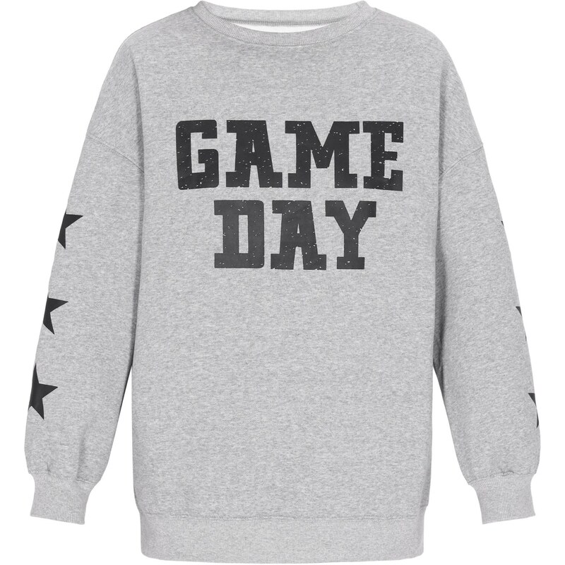 swirly Mikina Back To School námornícka modrá / sivá melírovaná 65694027