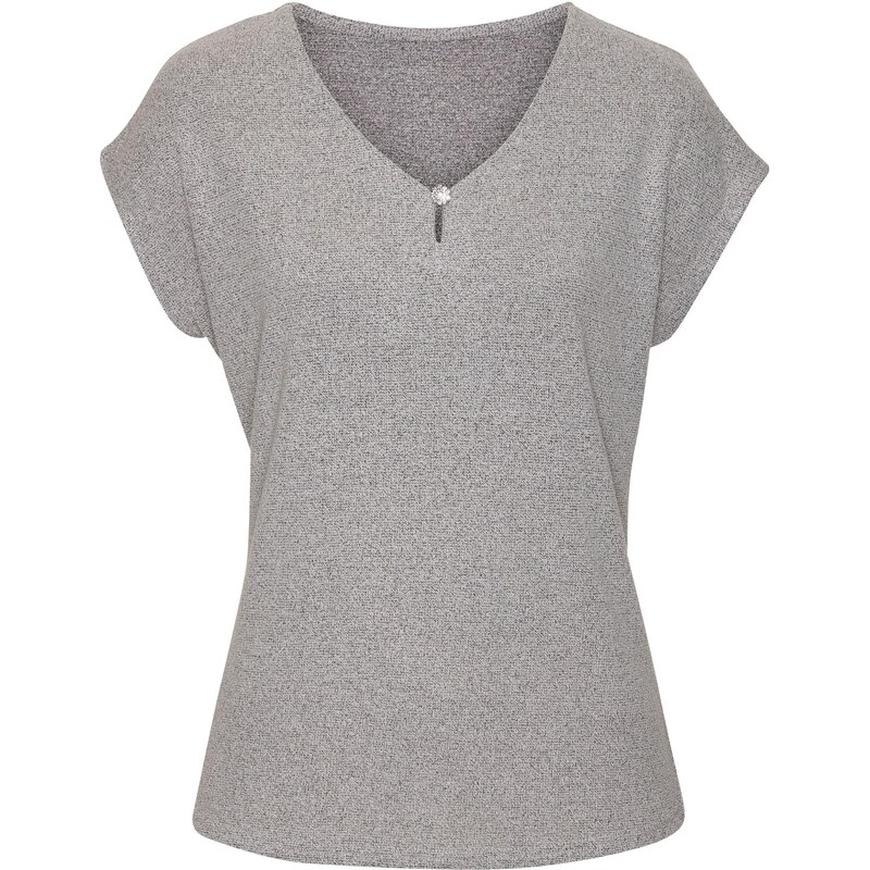 LASCANA Sveter sivá melírovaná 65707032