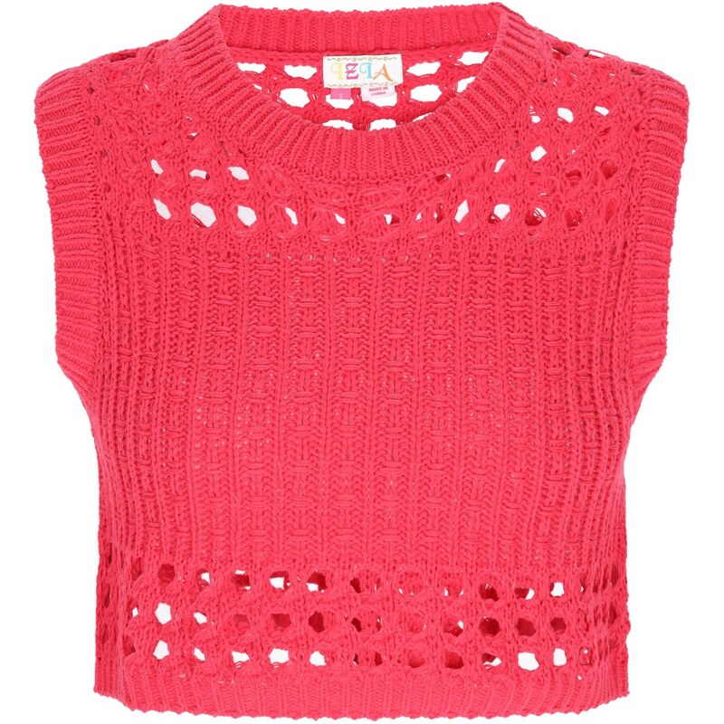 IZIA Vyšívaný top fuksia 65649100