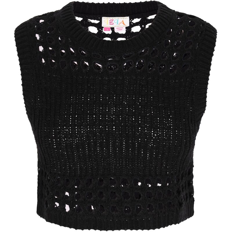 IZIA Vyšívaný top čierna 65649245