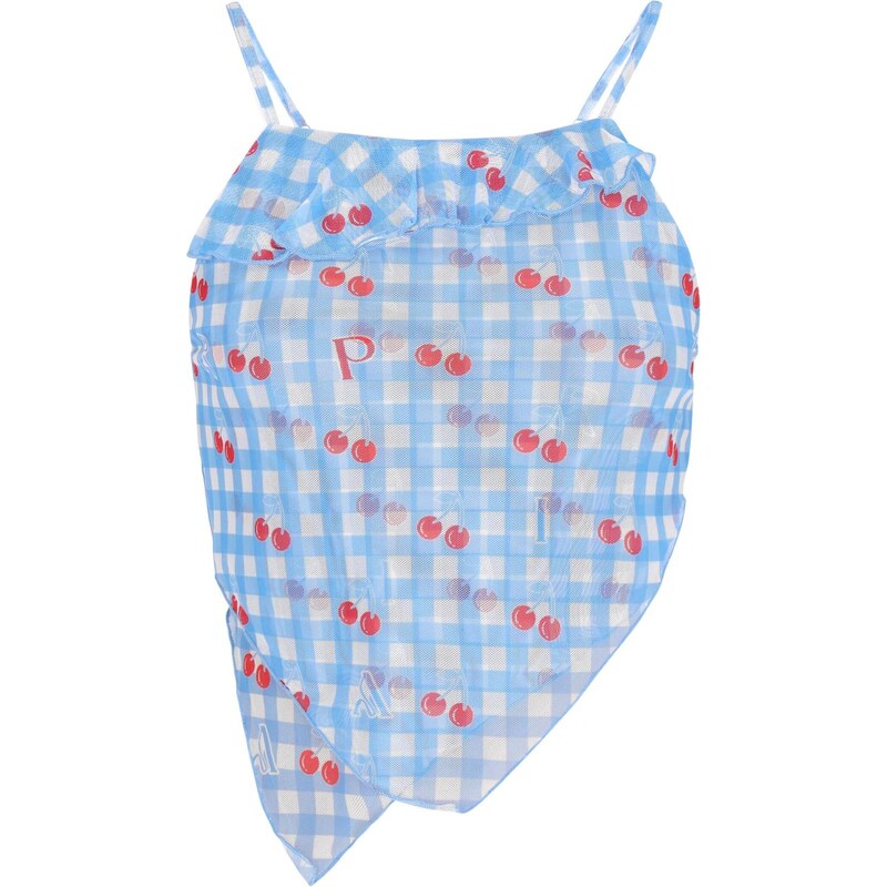 MYMO Top svetlomodrá / červená / biela 65876123