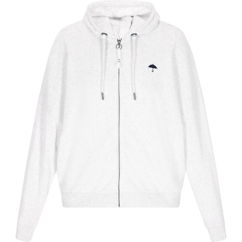 Schmuddelwedda Tepláková bunda biela melírovaná 65649484