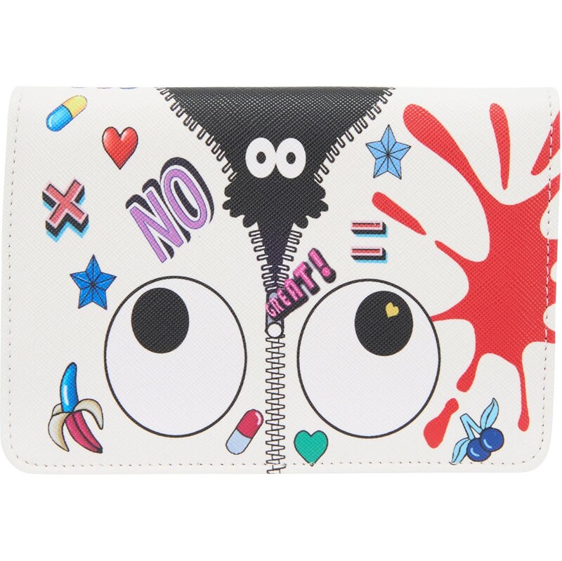 MYMO Peňaženka Pop Eyetheme orgovánová / červená / čierna / biela 65878797