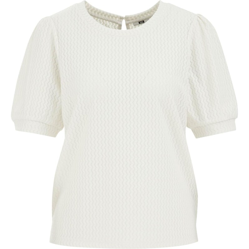 WE Fashion Tričko šedobiela 65880366