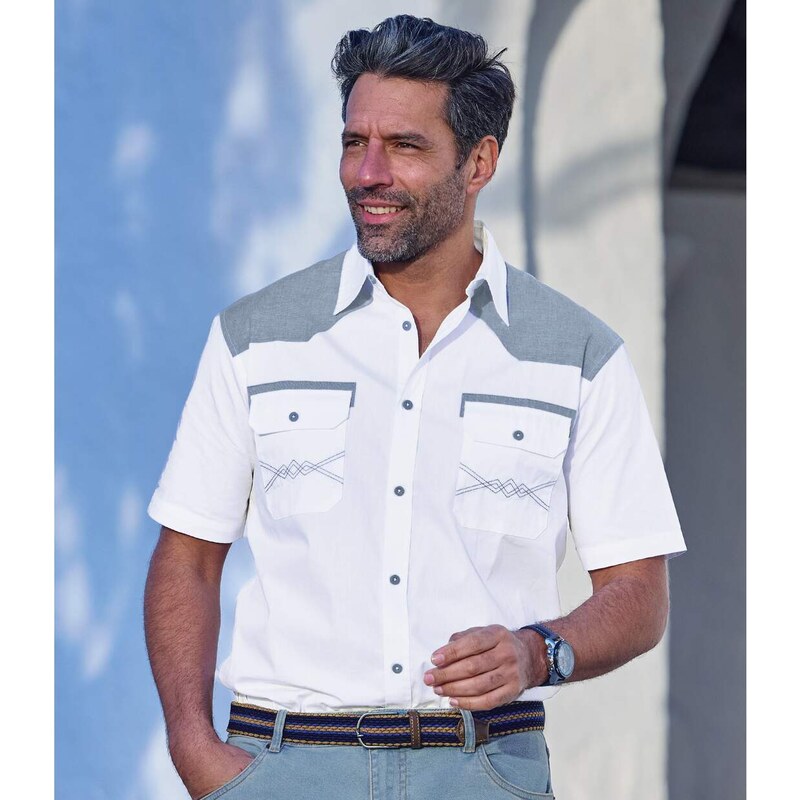 Biela košeľa Country Style Atlas For Men Biela 51019750