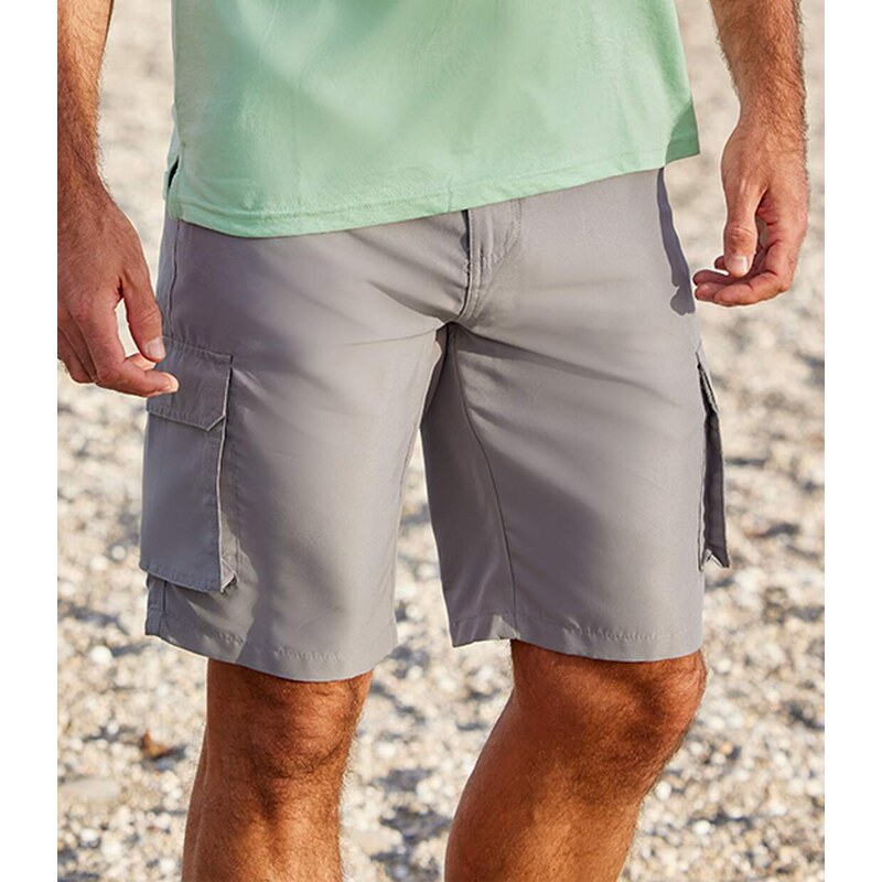 Kapsáčové bermudy z mikrovlákna Atlas For Men Sivá 63959221