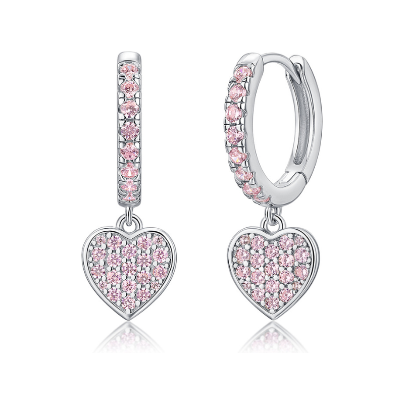 Olivie Strieborné kruhové náušnice SRDIEČKO 9633 64763505