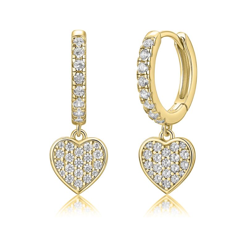 Olivie Kruhové náušnice SRDIEČKO GOLD 9634 64763506