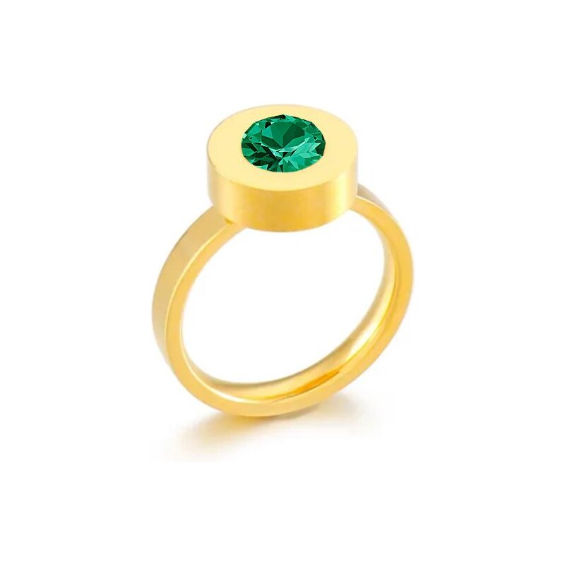 SWAROVSKI Elements Swarovski e. dámsky zlatý prsteň Shine Shot, 63969487